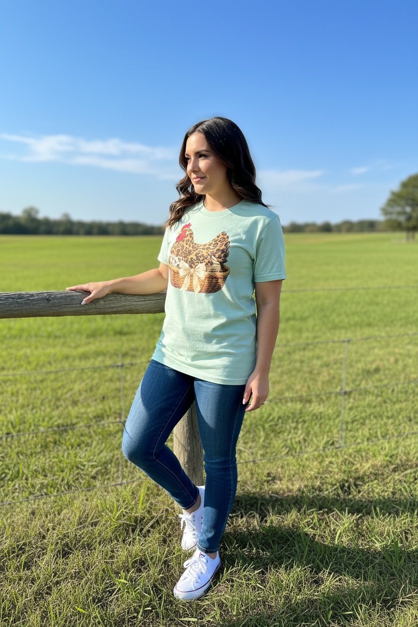 LEOPARD CHICKEN T-SHIRT