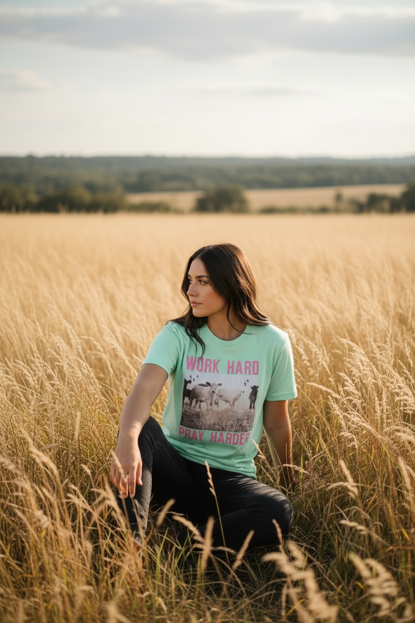 Work Hard Pray Harder T Shirt